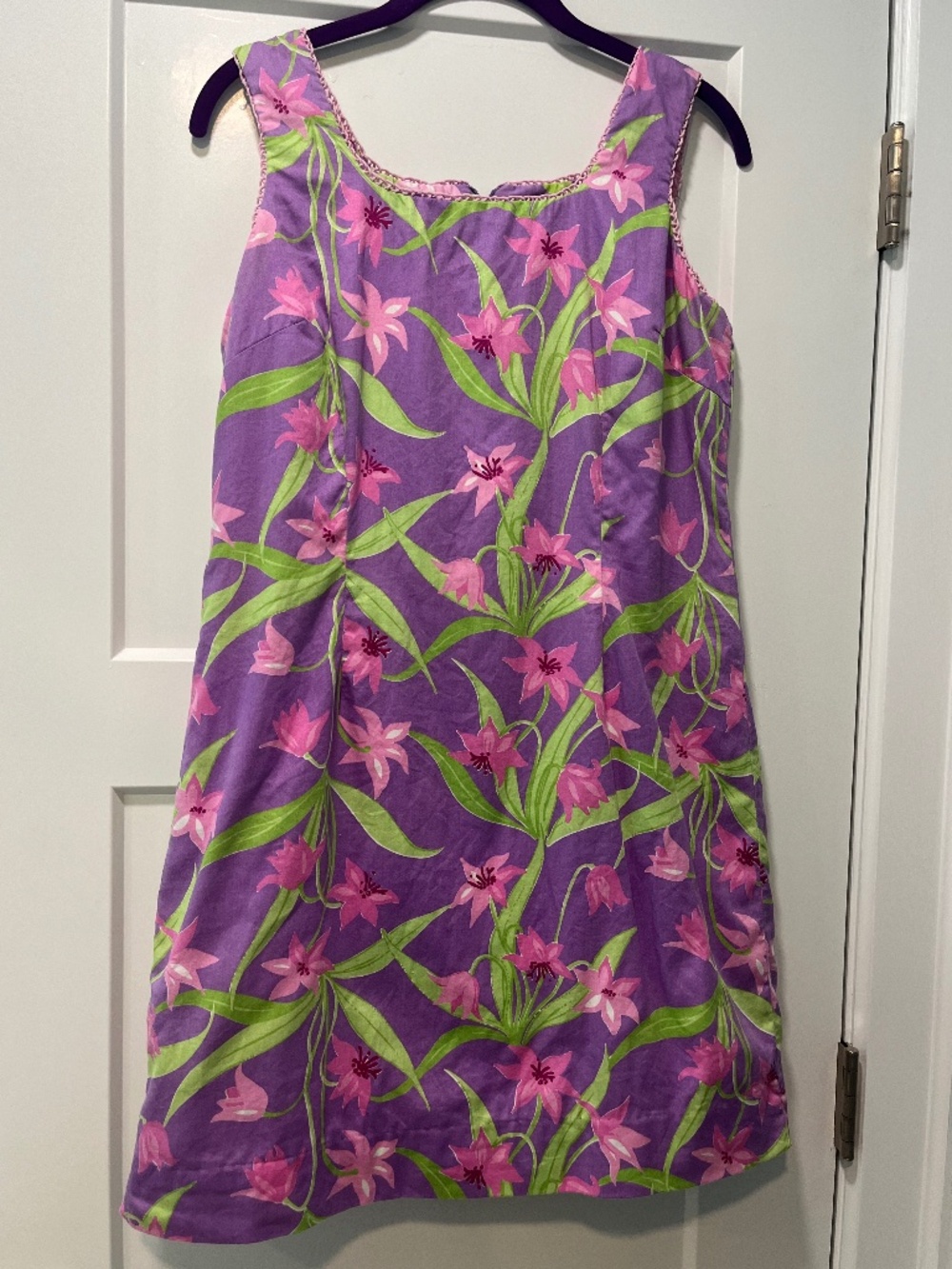 LILLY PULITZER Vintage  - Purple and Green Floral Dress